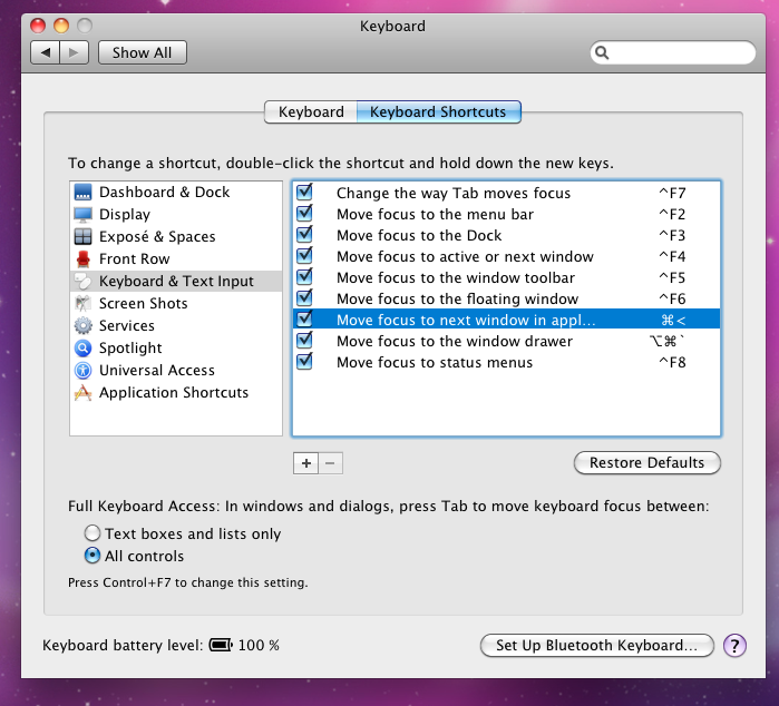 mac what is the keyboard shortcut for show all windows